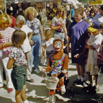 Millie the Monkey Entertains a Crowd